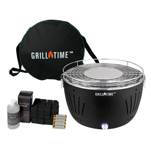 Grill Time Tailgater GT Starter Pack (Grey 12.5 Inch Grill)